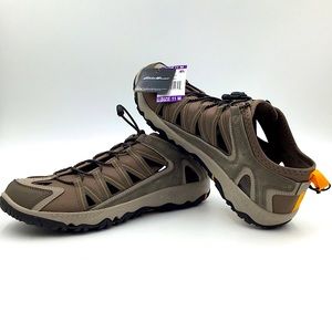 Men’s Eddie Bauer Bungee Laced Water Shoes - Brown